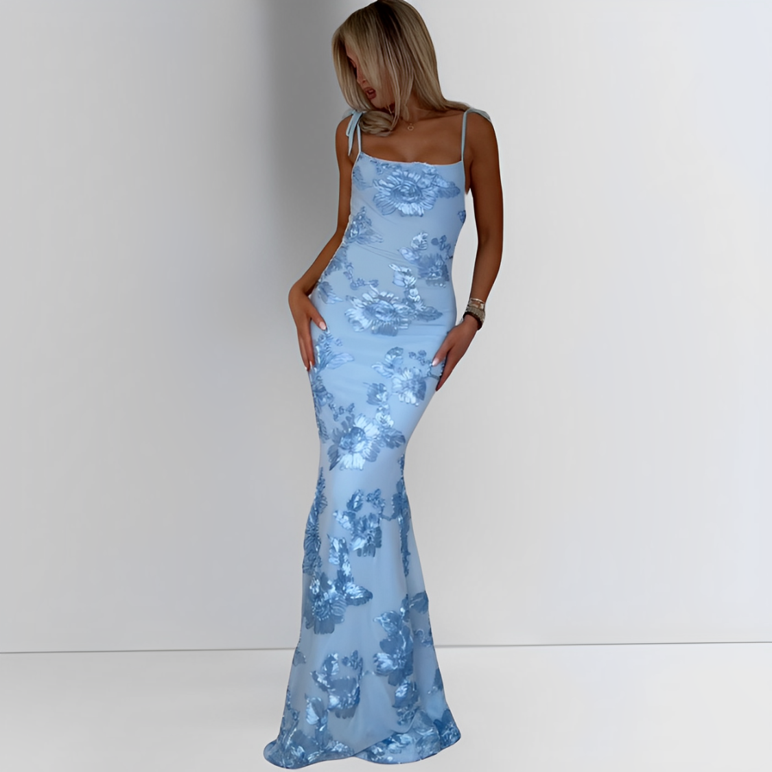 Noriva™ | Blomstret maxikjole