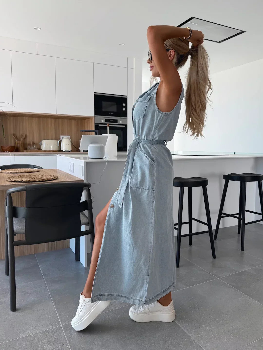 Noriva™ | Maxi denimkjole