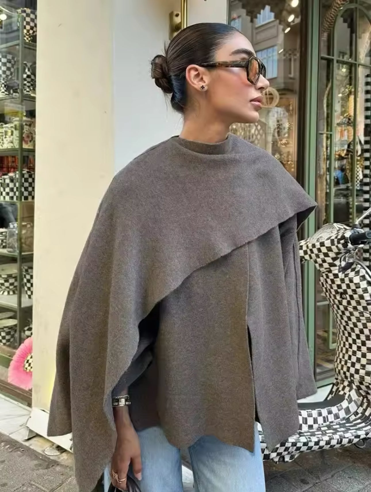 Noriva™ | Klassisk cardigan med skjerf