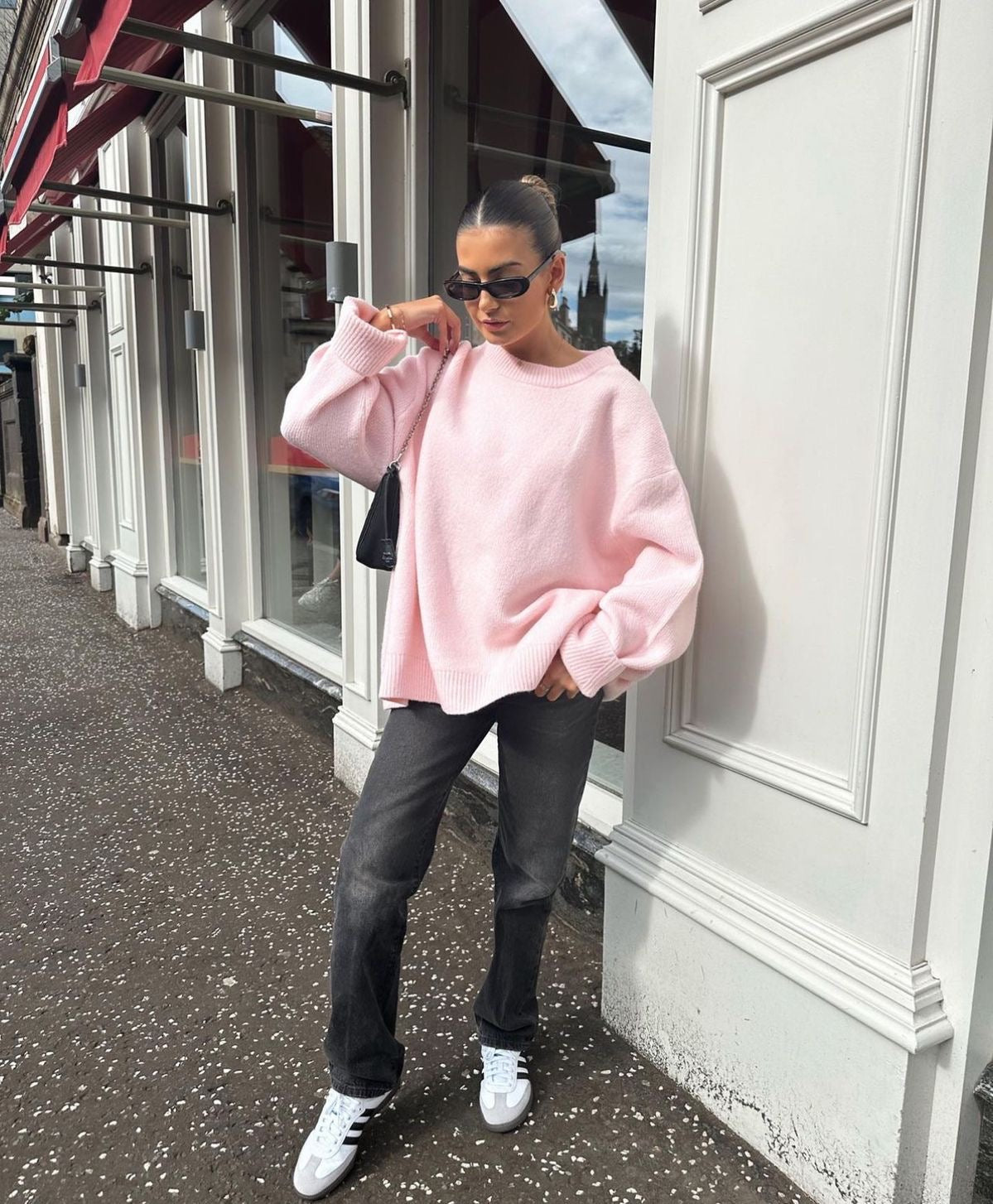 Noriva™ | Overdimensjonert rosa genser