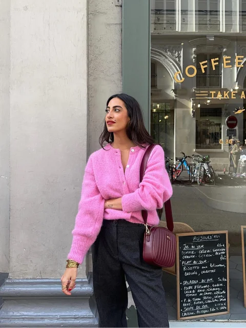 Noriva™ | Rosa cardigan