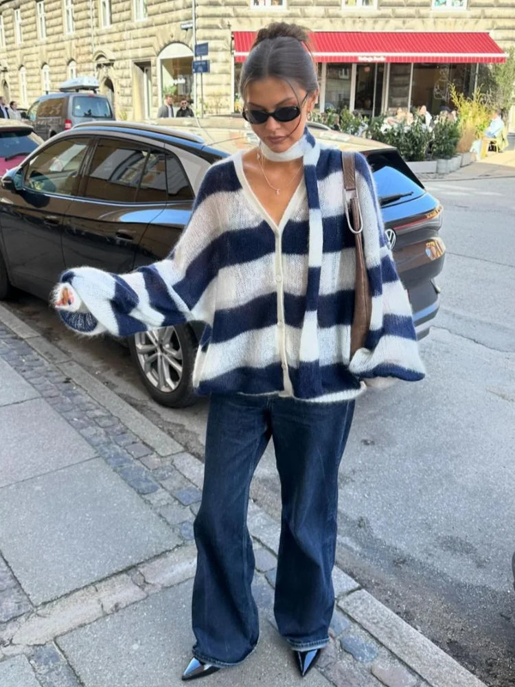 Noriva™ | Sett med cardigan og skjerf
