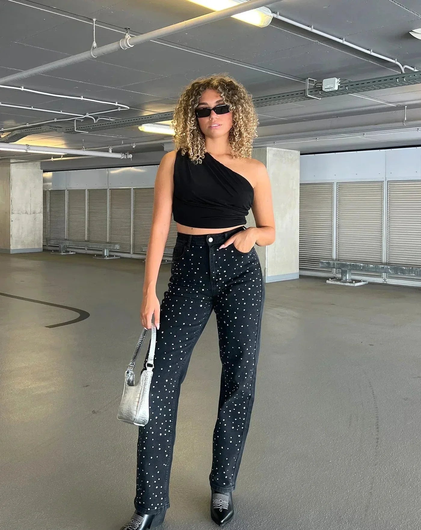 Noriva™ | Denim Glitter Sparkle Jeans