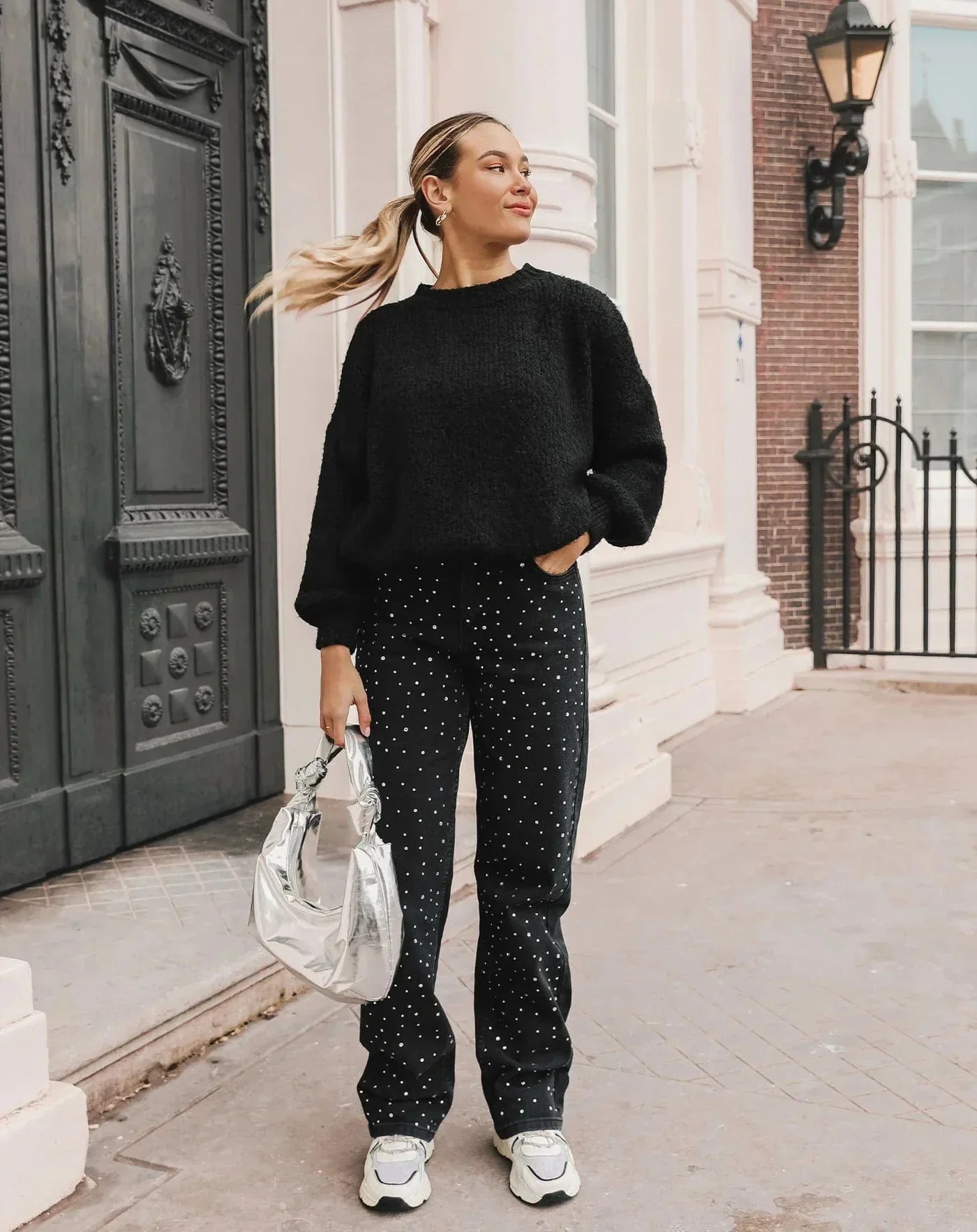 Noriva™ | Denim Glitter Sparkle Jeans