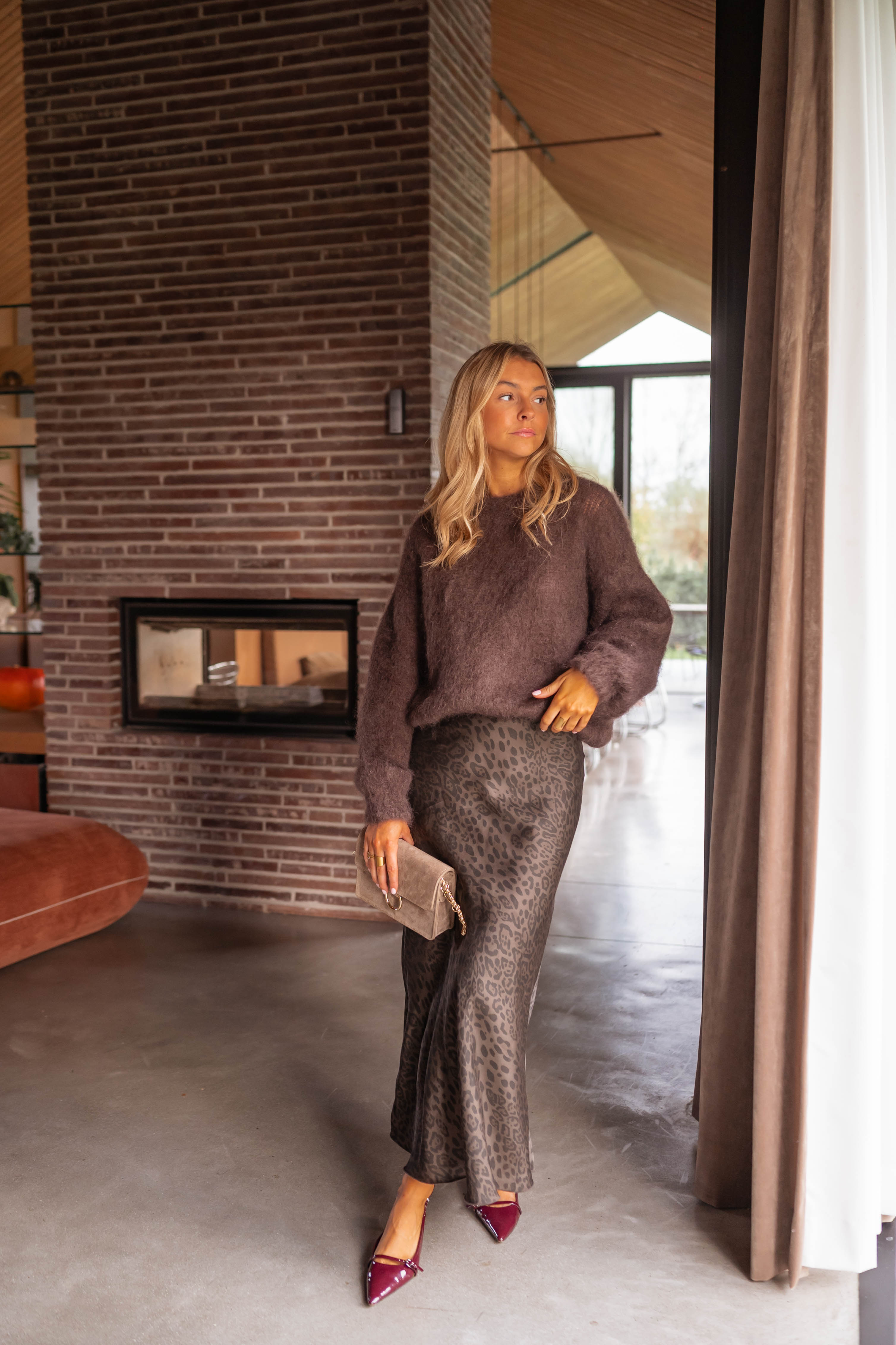 Noriva™ | Brun mohairgenser