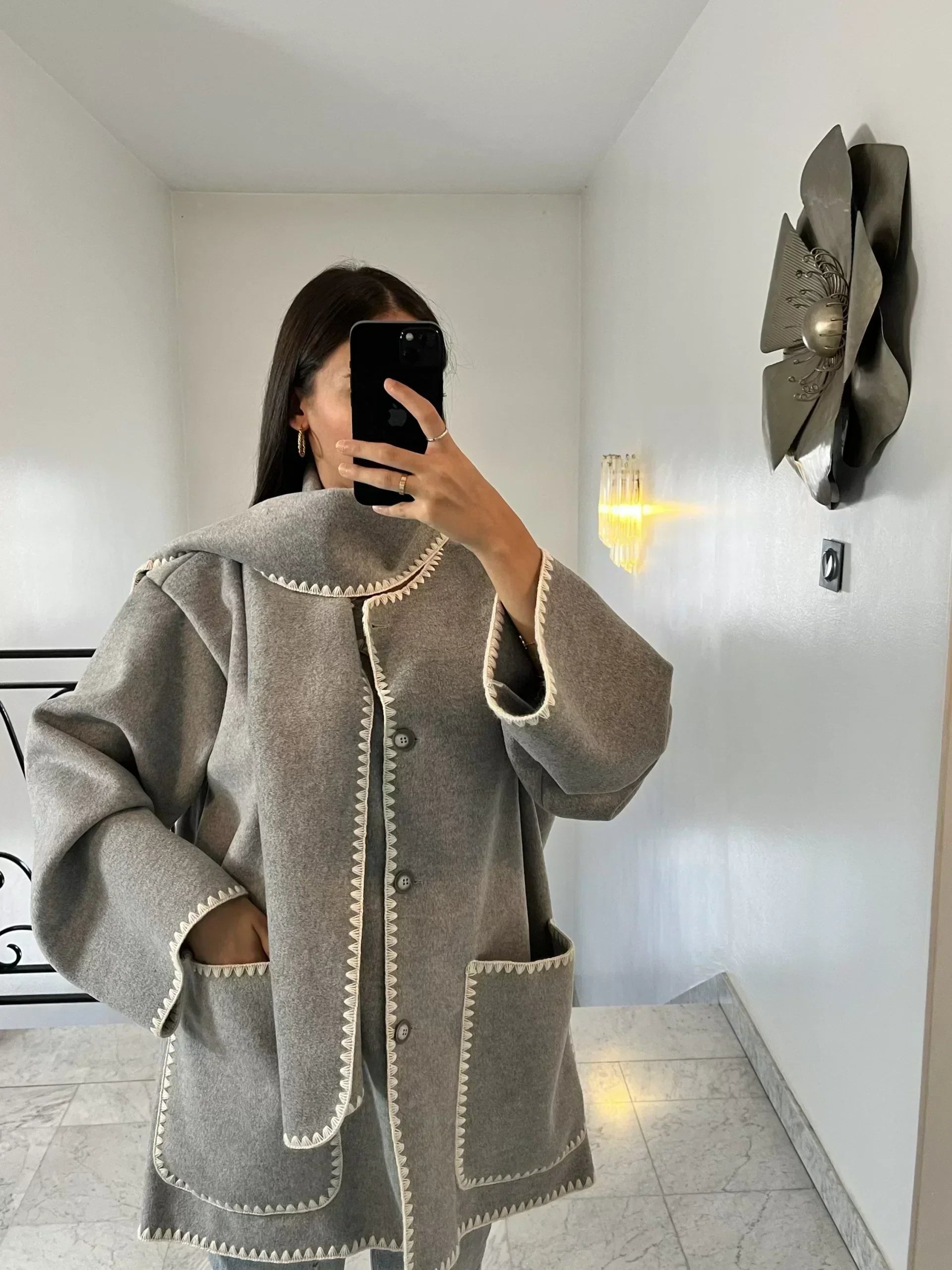 Noriva™ | Frakk med skjerf