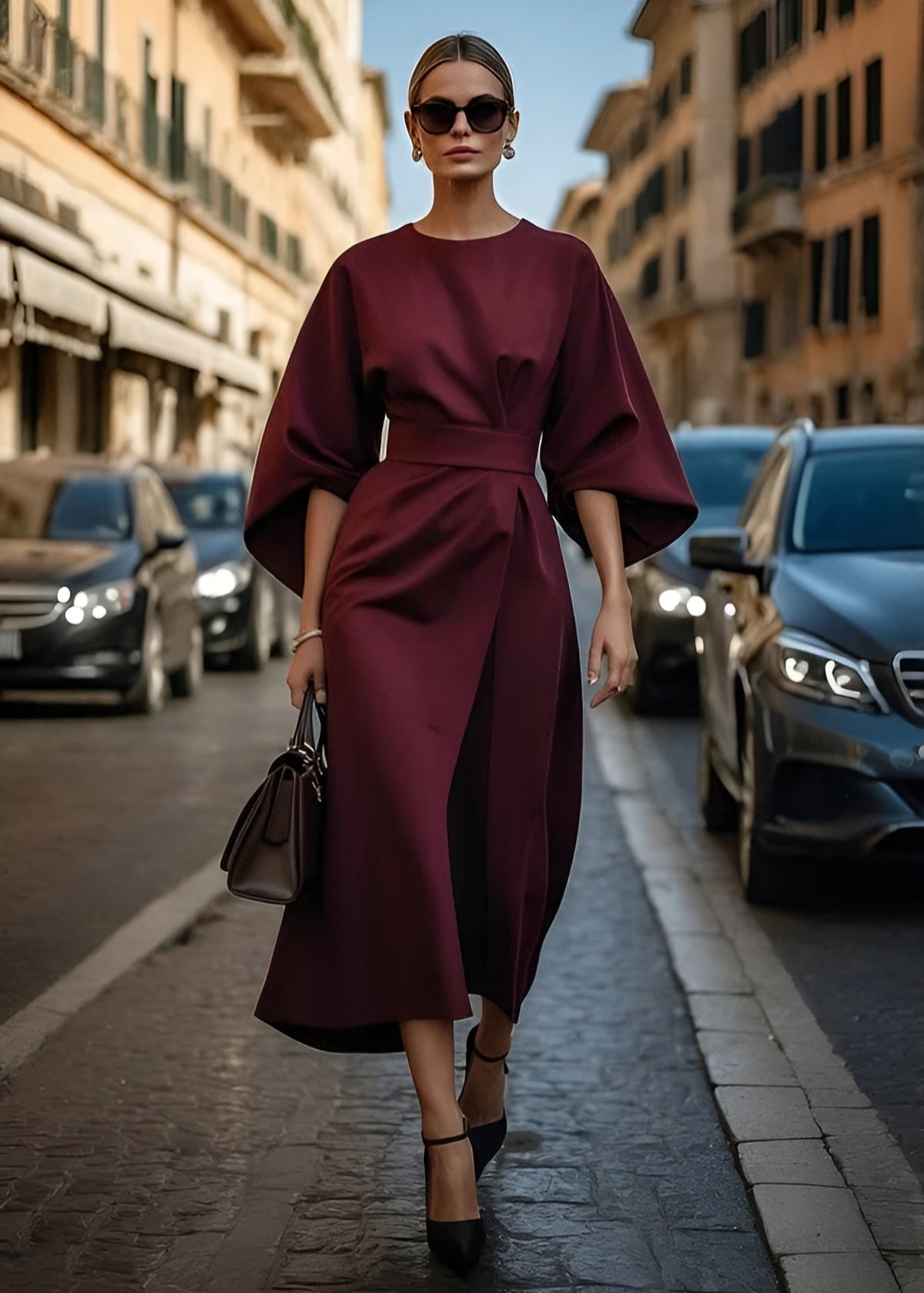 Noriva™ | Elegant kjole med vide ermer