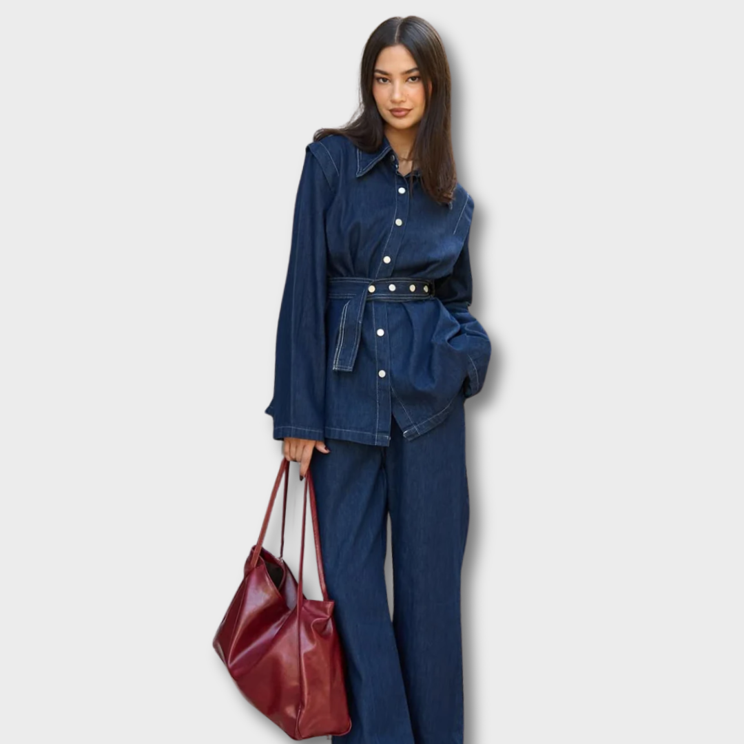 Noriva™ | Denim-sett med belte
