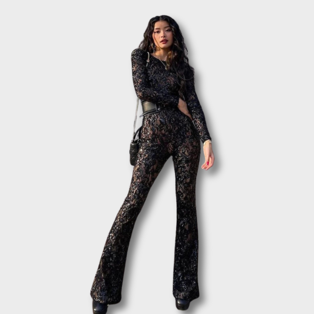 Noriva™ | Jumpsuit med blonder