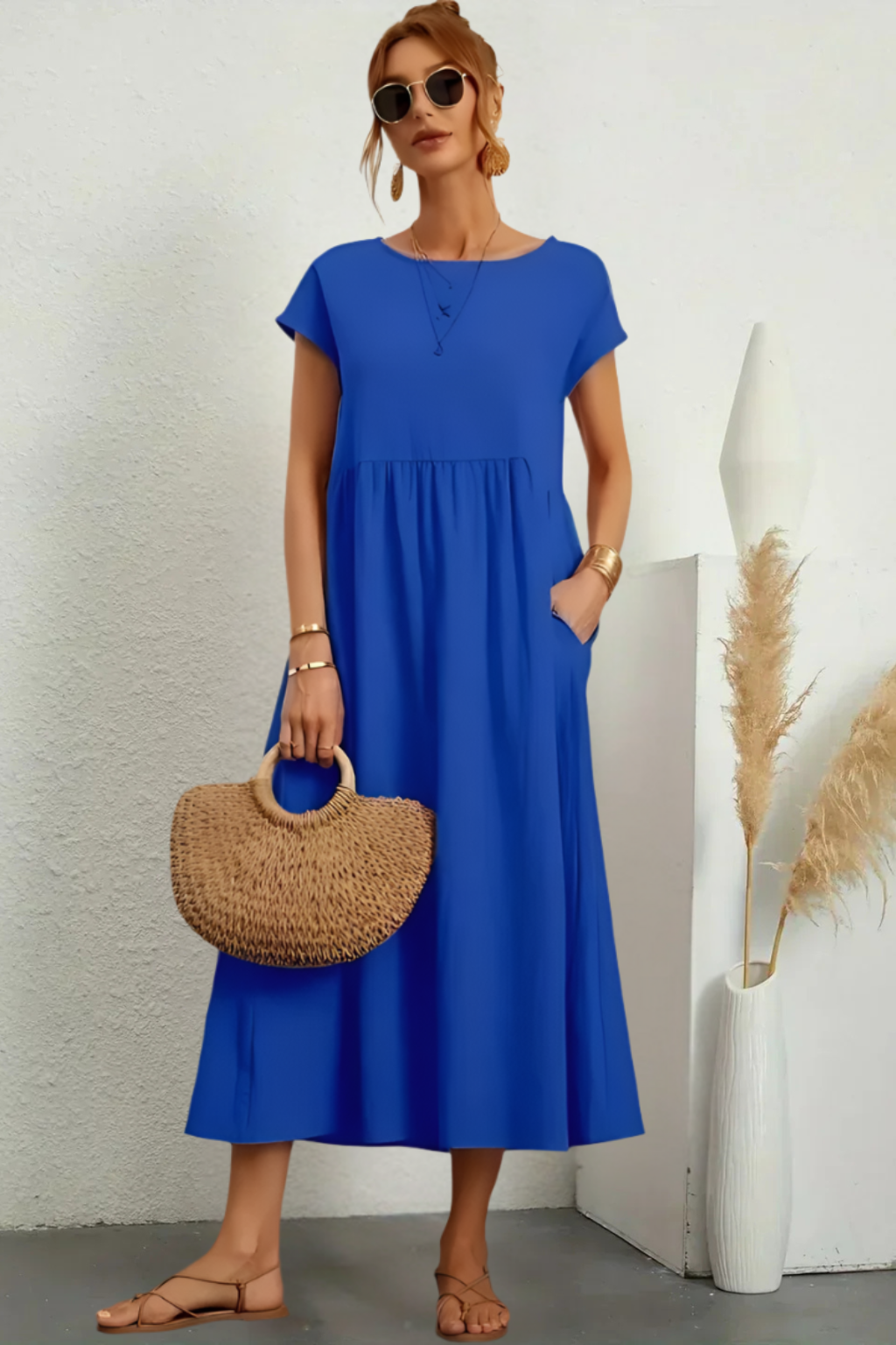 Noriva™ | Elegant kjole med rund hals