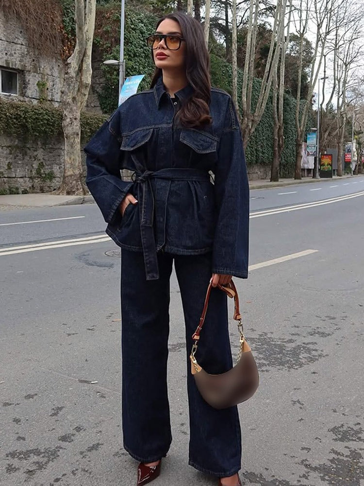 Noriva™ | Tie Up Denim-sett