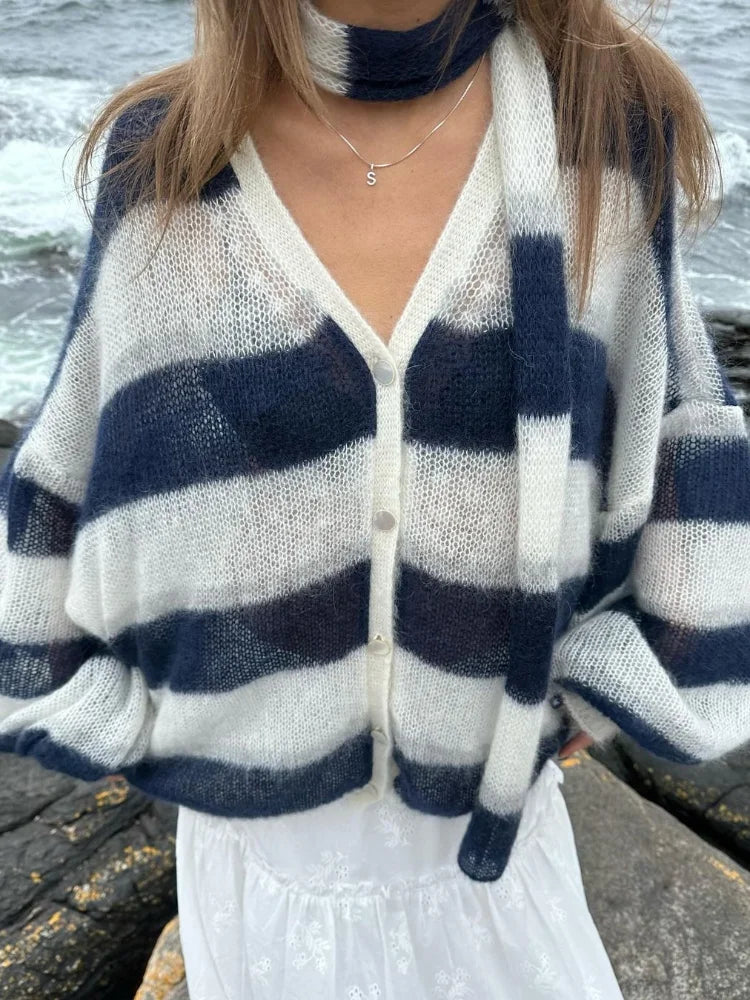 Noriva™ | Sett med cardigan og skjerf