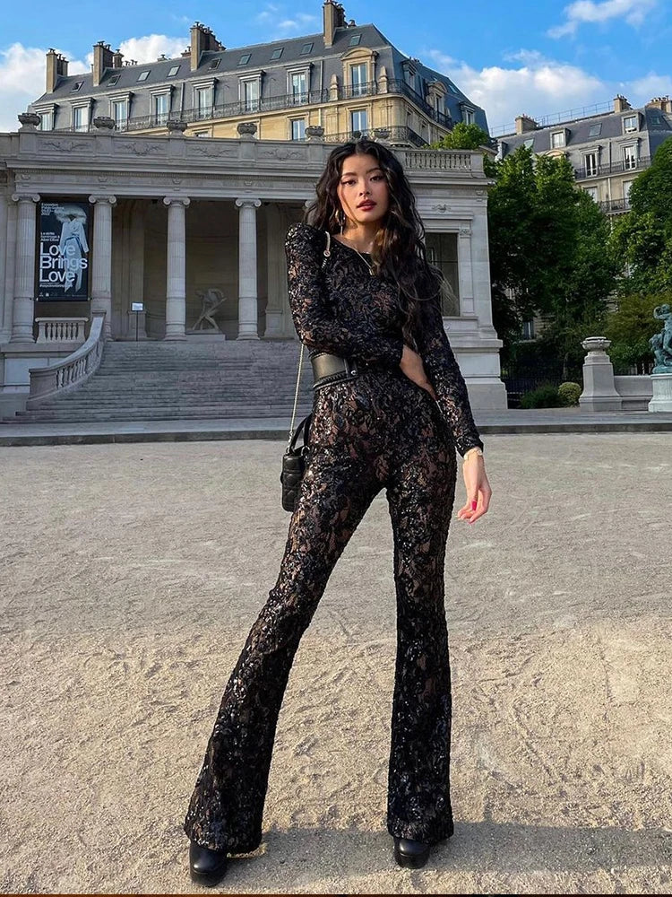 Noriva™ | Jumpsuit med blonder