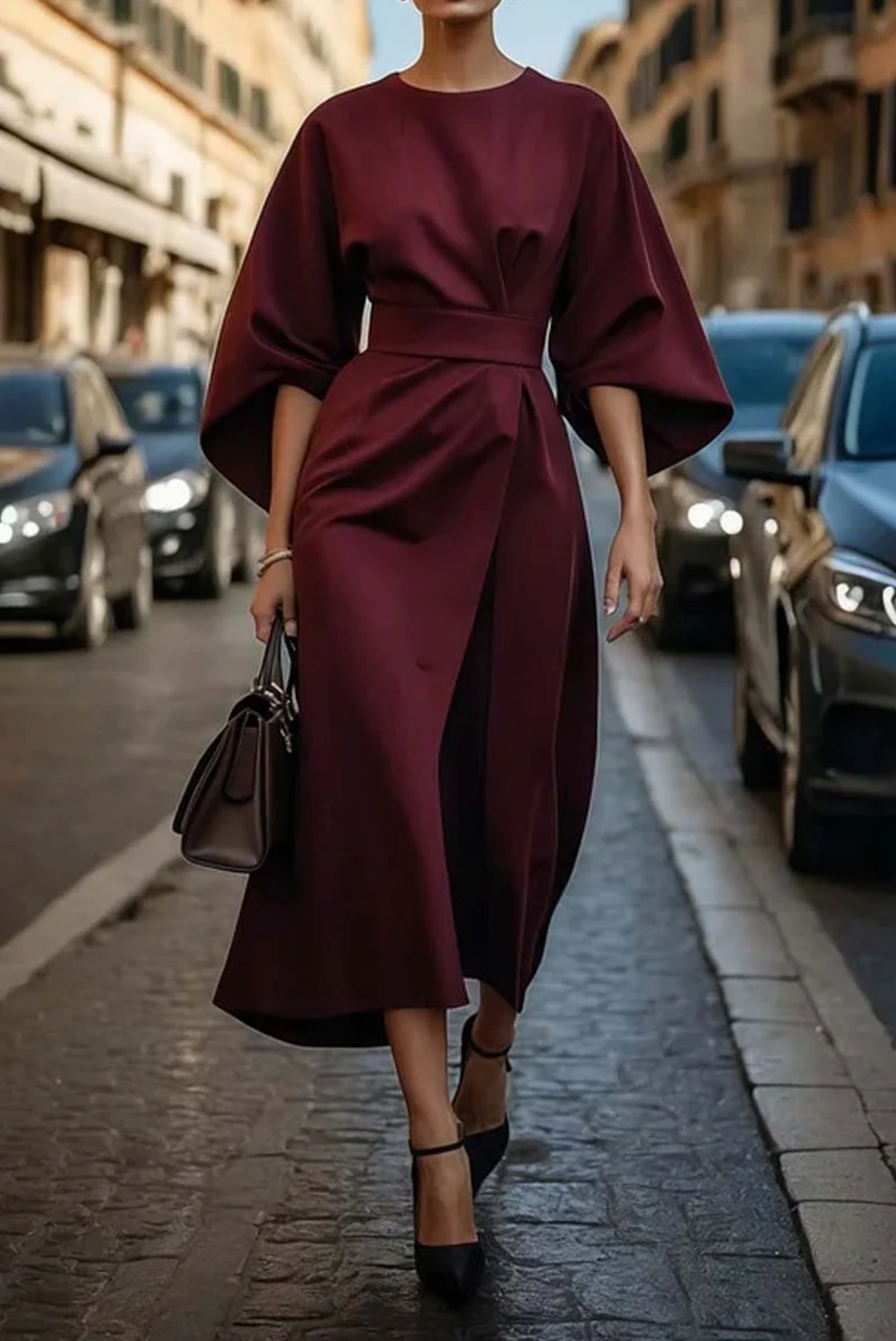 Noriva™ | Elegant kjole med vide ermer