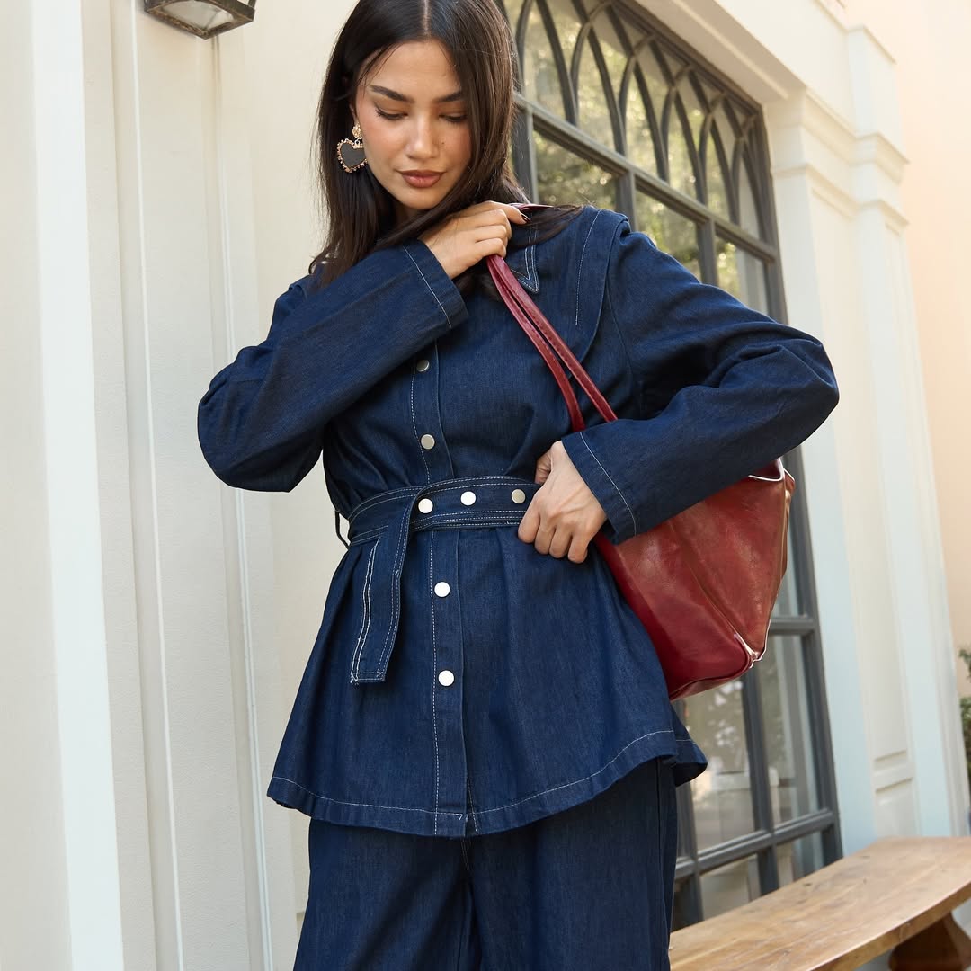Noriva™ | Denim-sett med belte