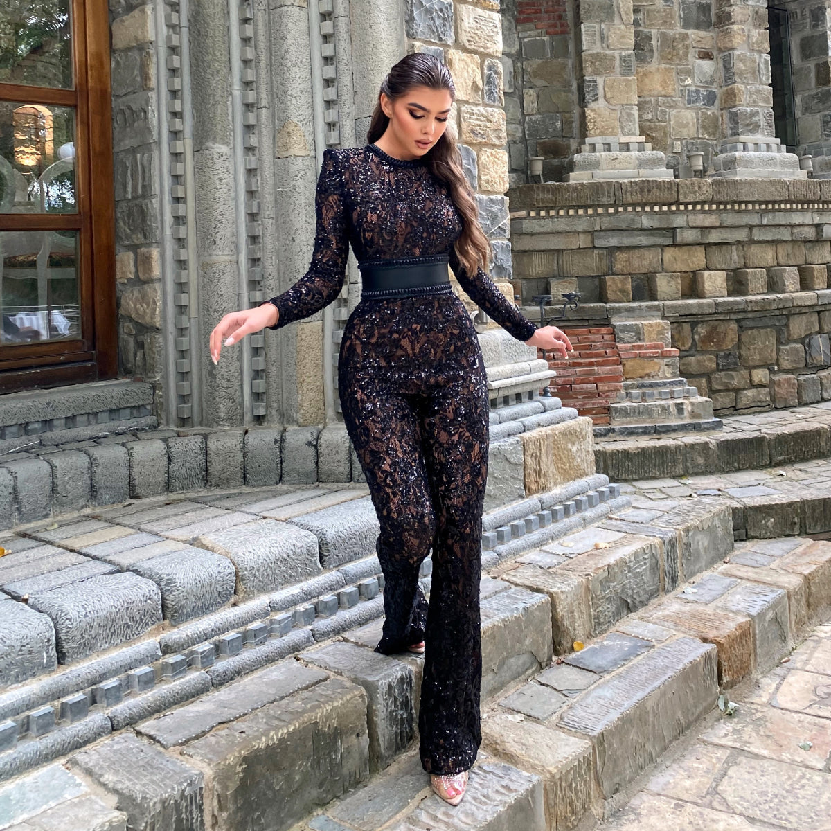Noriva™ | Jumpsuit med blonder